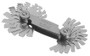 4-60 TPI, 55 Degrees, Screw Pitch Gage Set, 28 Leaves (4, 4.5, 5-14, 16, 18, 19, 20, 22, 24, 25, 26, 28, 30, 32, 34, 
36, 40, 48, 60 TPI)