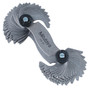 4-42 TPI/0.4-7mm, 60 Degrees, Screw Pitch Gage Set, 51 Leaves (4, 4.5, 5, 5.5, 6-11, 11.5, 12-16, 18, 20, 22, 24, 26, 27, 28, 30, 32, 34,
36, 38, 40, 42 TPI) (0.4, 0.5, 0.7, 0.75, 0.8, 0.9, 1, 1.25, 1.5, 1.75, 2-7 by 0.5mm)
