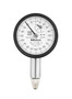 0.002mm, 0.5mm/(.2mm per rev) Dial Indicator, 0-100-0, Flat Back, 8mm stem, Series 0, Compact Type, Jeweled