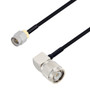 SMA Male to TNC Male Right Angle Cable Assembly using LC085TBJ Coax, 5 FT