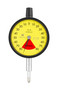 Dial Indicator, standard one revolution type for error-free reading, 0.02mm graduation, 1.6mm/2mm range/full stroke, 80-0-80, +/-0.016mm accuracy, .4-1.4N, flat-back