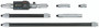 DIGIMATIC TUBULAR INSIDE MICROMETER, EXTENSION PIPE TYPE IMJ  8-40 In/203.2-1016MM  MJ WITH 5 EXTENSION PIPES