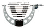6-12 In/152.4-304.8mm, .00005 In/0.001mm IP65 Digimatic Interchangeable Anvil Micrometer, With 6 Anvils and 6 Standards, With SPC Data Output, Ratchet Stop