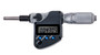 0-1 In/0-25.4mm, .00005 In/0.001mm, IP65 Digimatic Micrometer Head, .375 In Diameter Plain Stem, Spherical (SR4) Spindle Face, With SPC Data Output