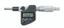 Digimatic Micrometer Head, 25mm range, plain stem, flat (carbide tip) spindle face, 12mm stem diameter, IP65