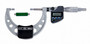 2-3 In/50.8-76.2mm, .00005 In/0.001mm Digimatic Blade Micrometer, .75mm Blade Thickness, Non-Rotating Spindle, With SPC Data Output, Ratchet Stop
