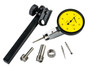.01mm, .8mm, Dial Test Indicator, Basic Set , 0-40-0, 8/4mm Stems, 2/1/3mm Contact Points, Clamp and Hold Bar, 20.9mm Length, Anti-Magnet, Jeweled Bearing