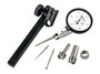 .0005 In, .03 In, Dial Test Indicator, Full Set, 0-15-0, 3/8 In/.157 In Stems, .079 In/.039 In/.118 In Contact Points, Clamp and Hold Bar, 33.9mm Length, Anti-Magnet, Jeweled Bearing, Long Contact Point