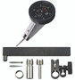 .0005 In, .06 In, Dial Test Indicator, 20 Degree Tilted Face, Full Set, 0-15-0, 3/8 In/.157 In Stems, .079 In/.039 In/.118 In Contact Points, Clamp and Hold Bar, 19.9mm Length, Anti-Magnet, Jeweled Bearing, Rev Counter, Black Dial