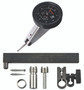 .0001 In, .16 In, Dial Test Indicator, 20 Degree Tilted Face, Full Set, 0-4-0, 3/8 In/.157 In Stems, .079 In/.039 In/.118 In Contact Points, Clamp and Hold Bar, 15mm Length, Anti-Magnet, Jeweled Bearing, Rev Counter, Black Dial
