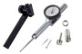 .0005 In, .02 In, Dial Test Indicator, Pocket Type, Full Set, 0-10-0, 3/8 In/.157 In Stems, .079 In/.039 In/.118 In Contact Points, Clamp and Hold Bar, 37.4mm Length,  Jeweled Bearing, Long Contact Point