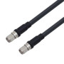 Low Loss SMA Male to SMA Male Cable Assembly using LMR-240-UF Coax, 3 FT With Times Microwave Components with HeatShrink