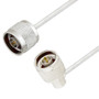 N Male to N Male Right Angle Cable Assembly using LC085TB Coax, 1 FT
