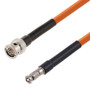 75 Ohm 12G SDI BNC Male to HD-BNC Male Cable Assembly using 4694R-OR Coax, 6 FT