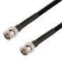 75 Ohm 12G SDI BNC Male to BNC Male Cable Assembly using 4694R-BK Coax, 6 FT