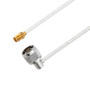 N Male Right Angle to SMA Female Cable Assembly using LC141TB Coax, 3 FT