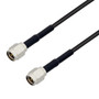 Low Loss SMA Male to SMA Male Cable Assembly using 100 Series Coax, 2 FT
