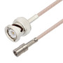 SMB Plug to BNC Male Cable Assembly using RG316 Coax, 1 FT , LF Solder