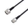 Low Loss N Male to TNC Male Cable Assembly using LMR-195-FR Coax, 1.5 FT with Times Microwave Components
