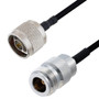 N Male to N Female Cable Assembly using LC141TBJ Coax, 1 FT