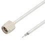 Hand Formable Test Probe SMA Male to Trimmed Lead Cable Assembly using LC085TB Coax, Gold Plated Stainless Steel Body, 6 IN