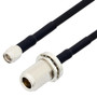 SMA Male to N Female Bulkhead Cable Assembly using RG223 Coax, 2 FT