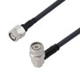 Low Loss TNC Male to TNC Male Right Angle Cable Assembly using LMR-240 Coax, 2 FT with Times Microwave Components