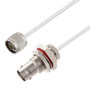 BNC Female Bulkhead to N Male Cable Assembly using LC141TB Coax, 3 FT