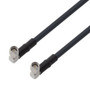 Low Loss SMA Male Right Angle to SMA Male Right Angle Cable Assembly using LMR-240-UF Coax, 5 FT With Times Microwave Components with HS