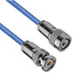 1553 TRB 3-Slot Plug to TRT Threaded Plug Cable Assembly using 30-02001-LC Coax, 1 FT