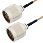 N Male to N Male Cable Assembly using RG178 Coax, 10 FT