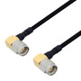 SMA Male Right Angle to SMA Male Right Angle Cable Assembly using LC141TBJ Coax, 6 FT