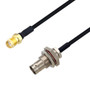 BNC Female Bulkhead to SMA Female Cable Assembly using LC085TBJ Coax, 10 FT