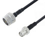 Low Loss N Male to Reverse Polarity TNC Female Cable Assembly using LMR-200 Coax, 4 FT with Times Microwave Components