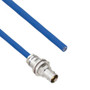 Halogen Free 1553 TRB 3-Lug Jack Bulkhead Non-Isolated to Blunt Cut Genderless Cable Assembly using TWCH-78-2 Coax, 4 FT