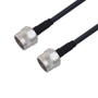 Low Loss N Male to N Male Cable Assembly using LMR-240-DB Coax, 1 FT with Times Microwave Components