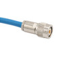 LSZH 1553 TRT Threaded Plug to Blunt Cut Genderless Cable Assembly using TWCH-78-2 Coax, 3 FT