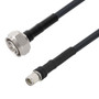Low Loss 4.3-10 Male to SMA Male Cable Assembly using LMR-240 Coax, 3 FT with Times Microwave Components