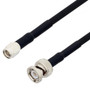 SMA Male to BNC Male Cable Assembly using RG223 Coax, 5 FT