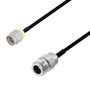 SMA Male to N Female Cable Assembly using LC141TBJ Coax, 5 FT
