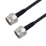 Low Loss N Male to N Male Cable Assembly using LMR-240 Coax, 2 FT with Times Microwave Components