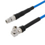 SMA Male to SMA Male Right Angle Cable Using 402SS Series Coax with Heavy Duty Boot, 5.0 ft