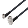 Low Loss SMA Male Right Angle to TNC Male Right Angle Cable Assembly using LMR-240-UF Coax, 5 FT With Times Microwave Components with HS