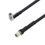 Low Loss QMA Male Right Angle to SMA Male Cable Assembly using LMR-240-DB Coax, 6 FT with Times Microwave Components