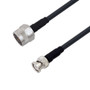 Low Loss N Male to BNC Male Cable Assembly using LMR-240 Coax, 4 FT with Times Microwave Components