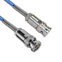 1553 TRB 3-Slot Plug to TRB 2-Slot Plug Cable Assembly using 30-02001-LC Coax, 1 FT with Bend Relief