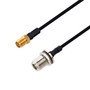 N Female Bulkhead to SMA Female Cable Assembly using LC141TBJ Coax, 5 FT