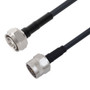Low Loss 4.3-10 Male to N Male Cable Assembly using LMR-240 Coax, 2 FT with Times Microwave Components