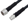 Low Loss N Male to TNC Male Cable Assembly using LMR-400 Coax, 1 FT with Times Microwave Components
