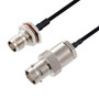 BNC Female to TNC Female Bulkhead Cable Assembly using LC141TBJ Coax, 6 FT